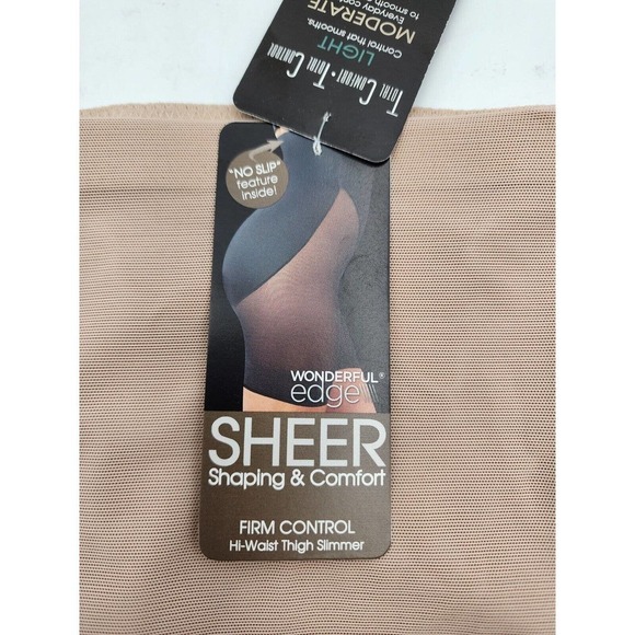 NWT TC Shapewear Style 4229 Wonderful Edge Firm Control Hi-Waist Thigh Slimmer M - Picture 3 of 7